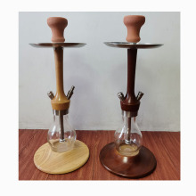 China wholesale popular hookah new design wood shisha wooden chicha modern narguile special hookah with wood base